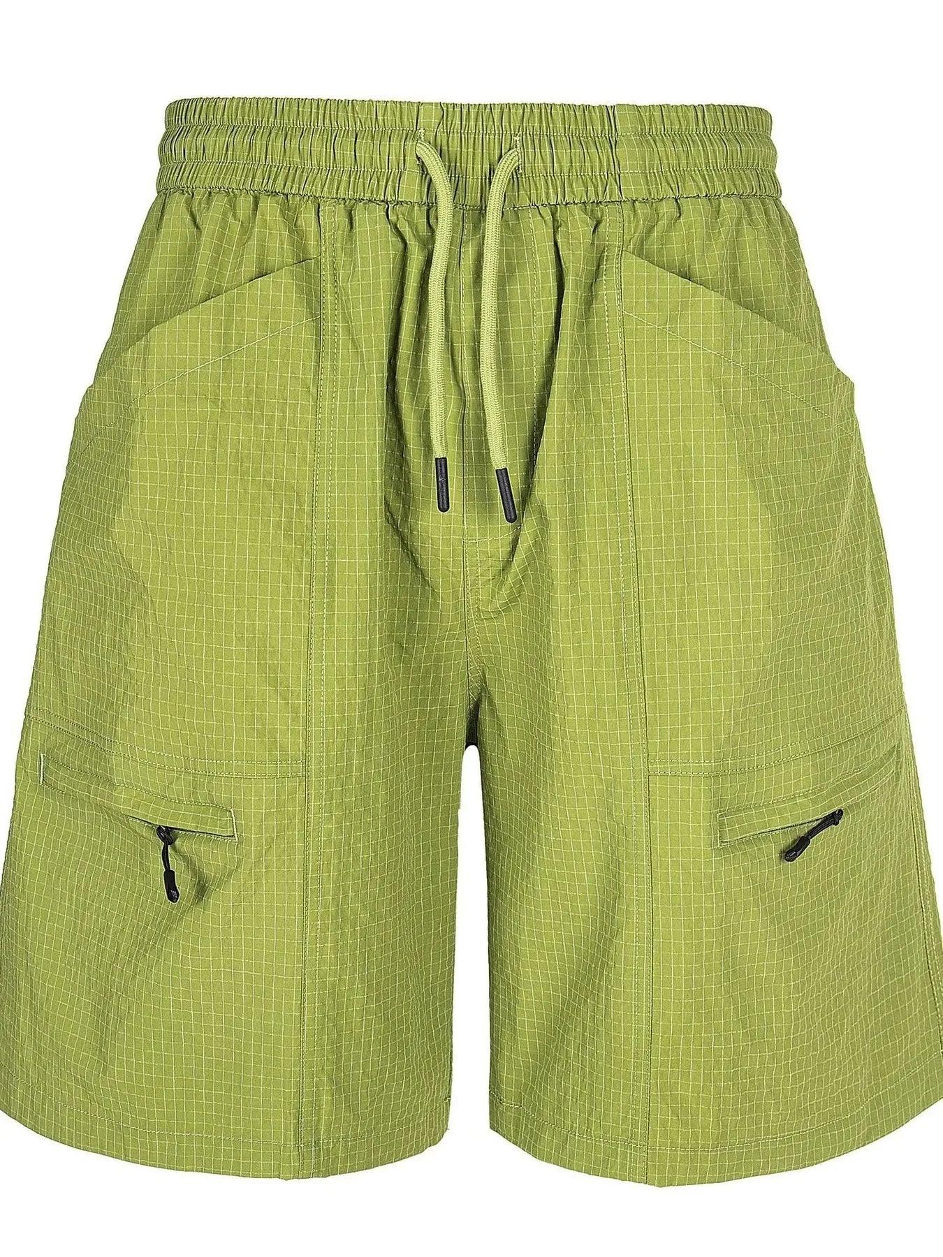 Men's Plaid Shorts with Pockets - VILLA FASHION